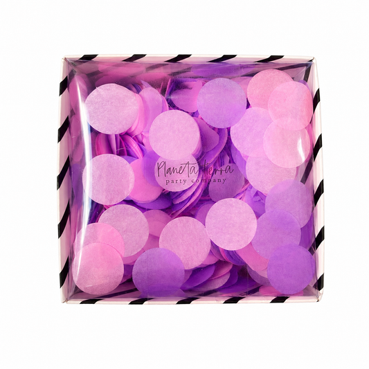 Caja Confetti Redondo - Baby Girl