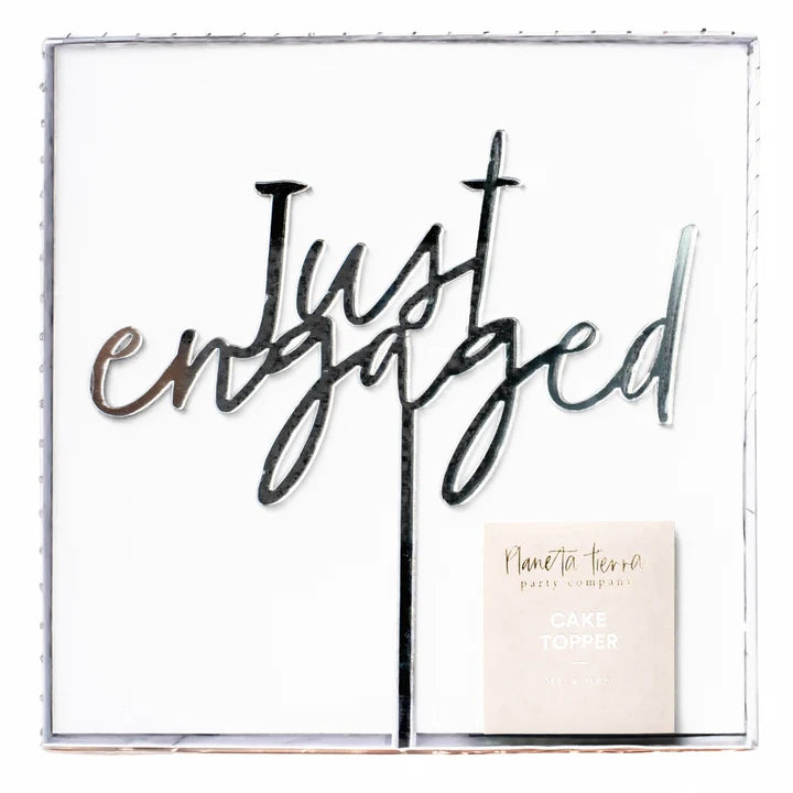 Cake Topper - Just Engaged
