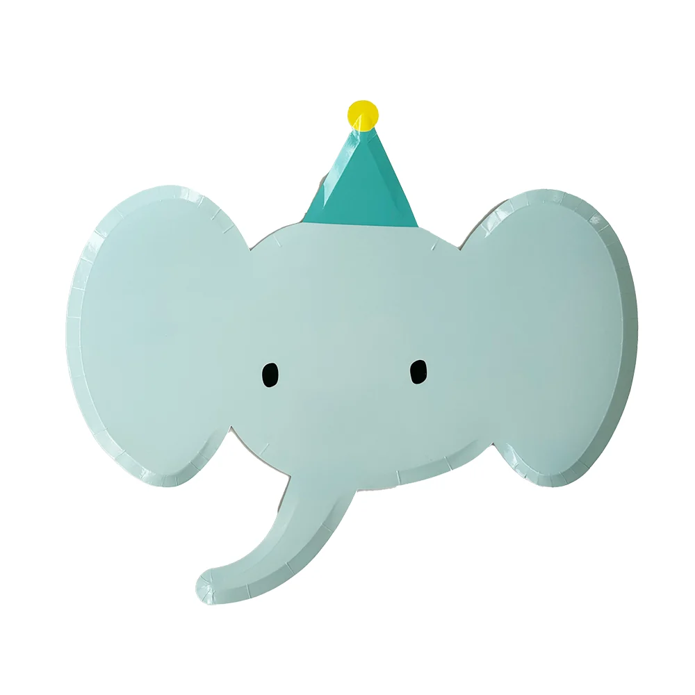 Plato Grande - Elephant  Party (8 piezas)