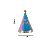 Gorritos Multicolor- Happy Birthday  (6 piezas)