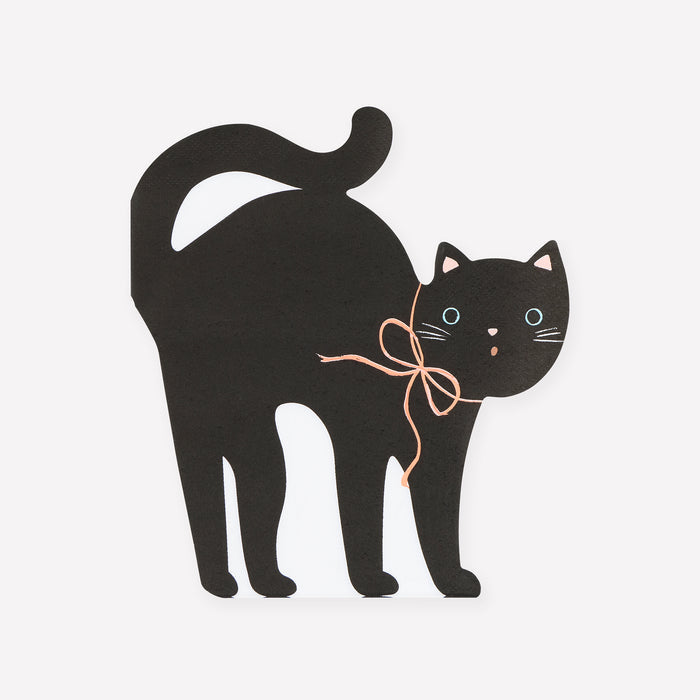 Servilleta - Gatito Negro   (16 piezas)