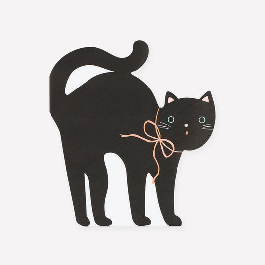 Servilleta - Gatito Negro   (16 piezas)