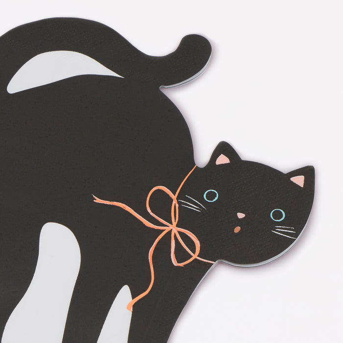 Servilleta - Gatito Negro   (16 piezas)