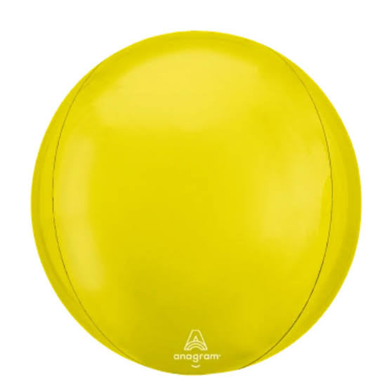 Globo Esfera - Amarillo Mate Vibrante