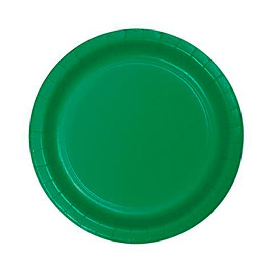 Plato Grande Verde Bandera (16 piezas)