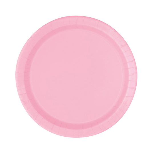 Plato Grande - Rosa Pastel (8 piezas)