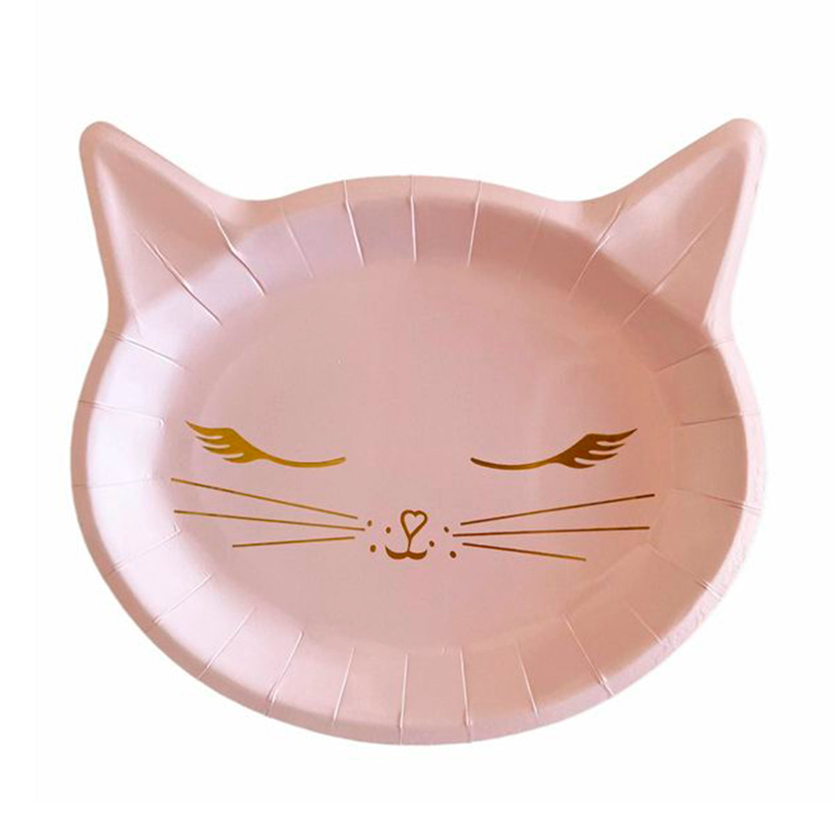 Plato - Pink Cat (6 piezas)