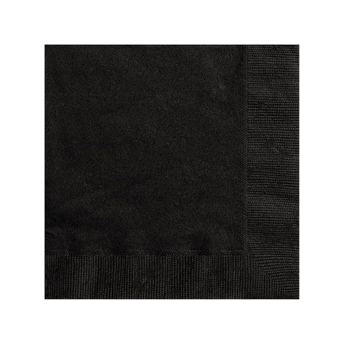 Servilletas Grande Negro (20 piezas)