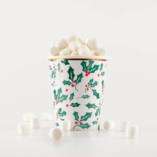 Vaso - Holly Pattern (8 piezas)