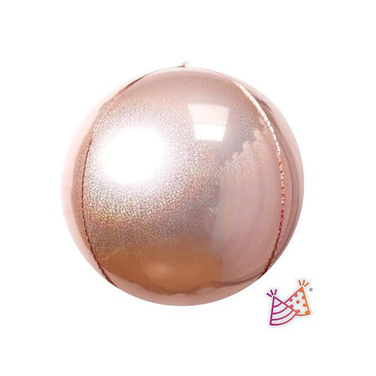 Globo Esfera - Grabo - Glitter Oro Rosa