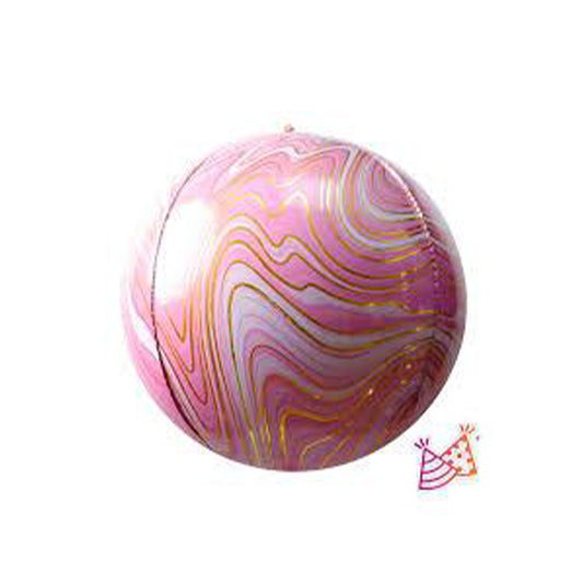 Globo Esfera - Grabo - Marble Rosa