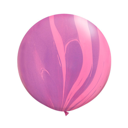 Globo Gigante 3" - Marmol Rosa con Morado