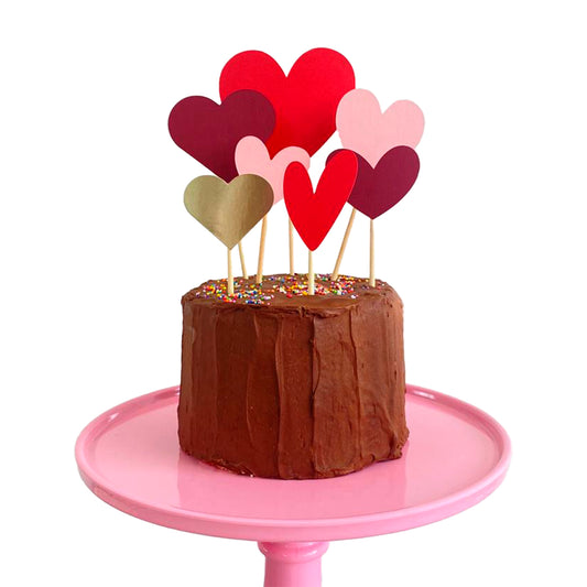 Cake Topper - Corazones