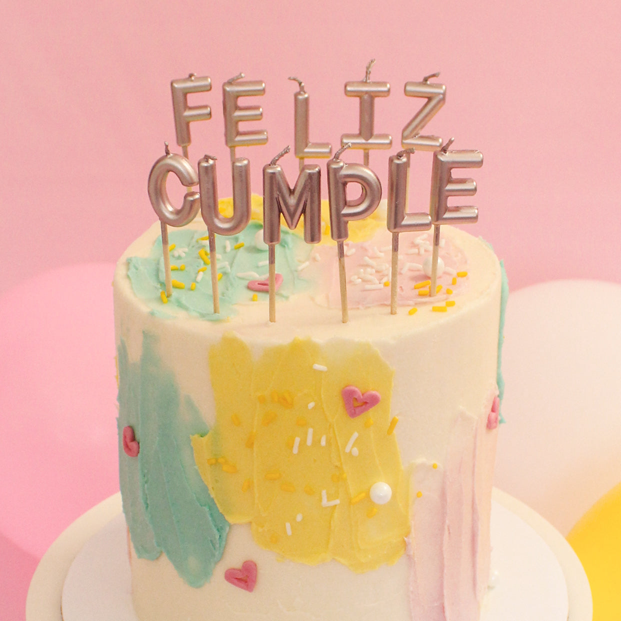 Vela Feliz Cumpleaños  - Oro Rosa