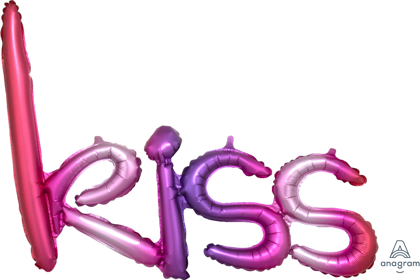 Letrero Rosa y Morado Globos Chico - KISS