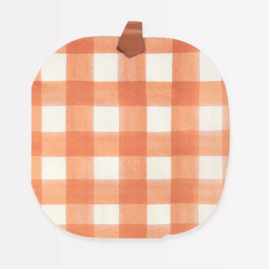 Servilleta Grande - Calabaza Gingham (16 piezas)