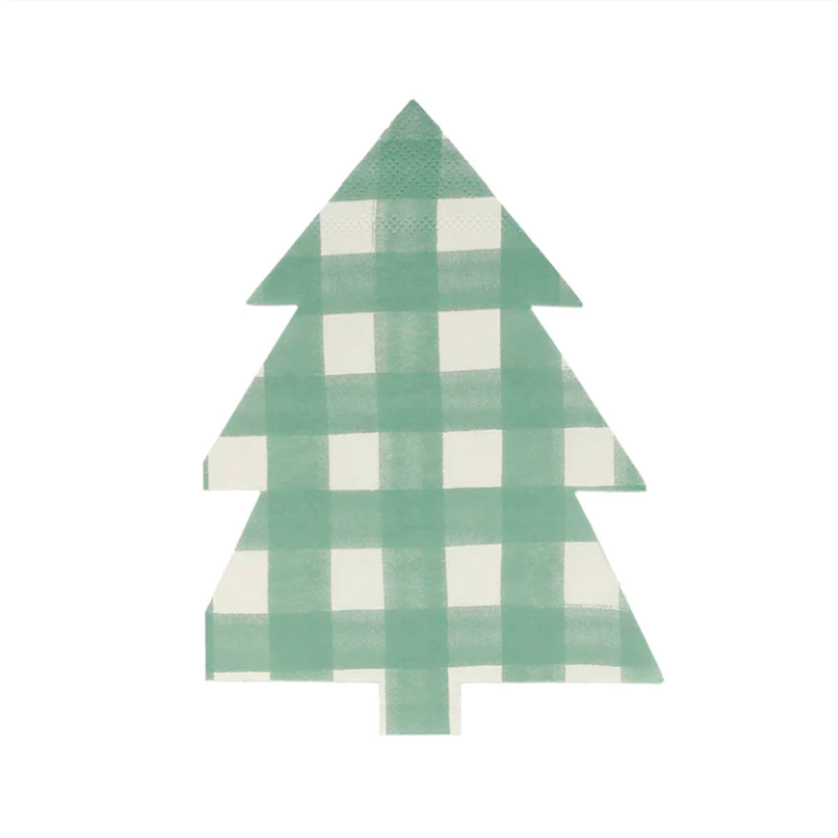 Servilleta - Green Gingham Tree (16 piezas)