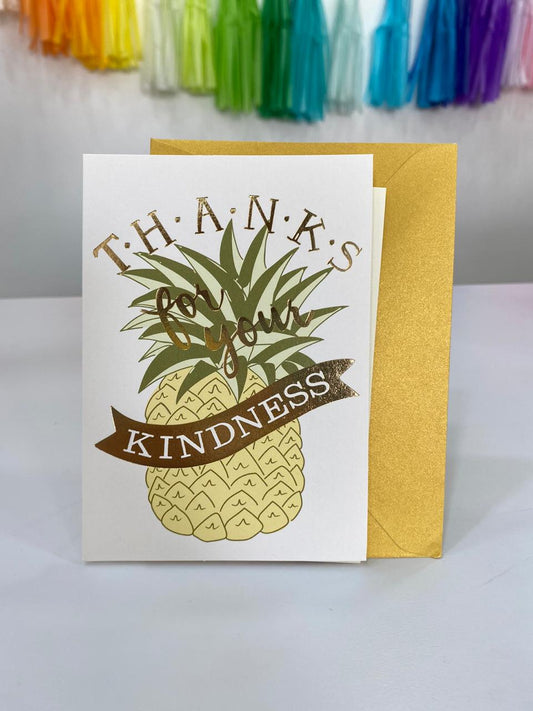 Tarjeta - Piña Thank for you kindness(1 pieza)