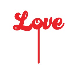 Cake Topper - Love Acrílico