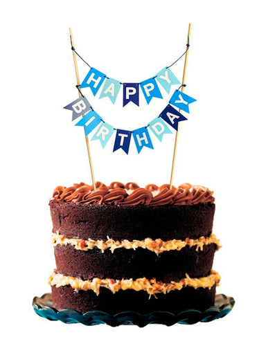 Cake Topper - Happy Birthday Azul