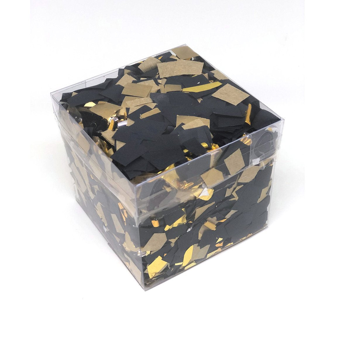 Caja Confetti - Negro, Dorado Mate y Brillante
