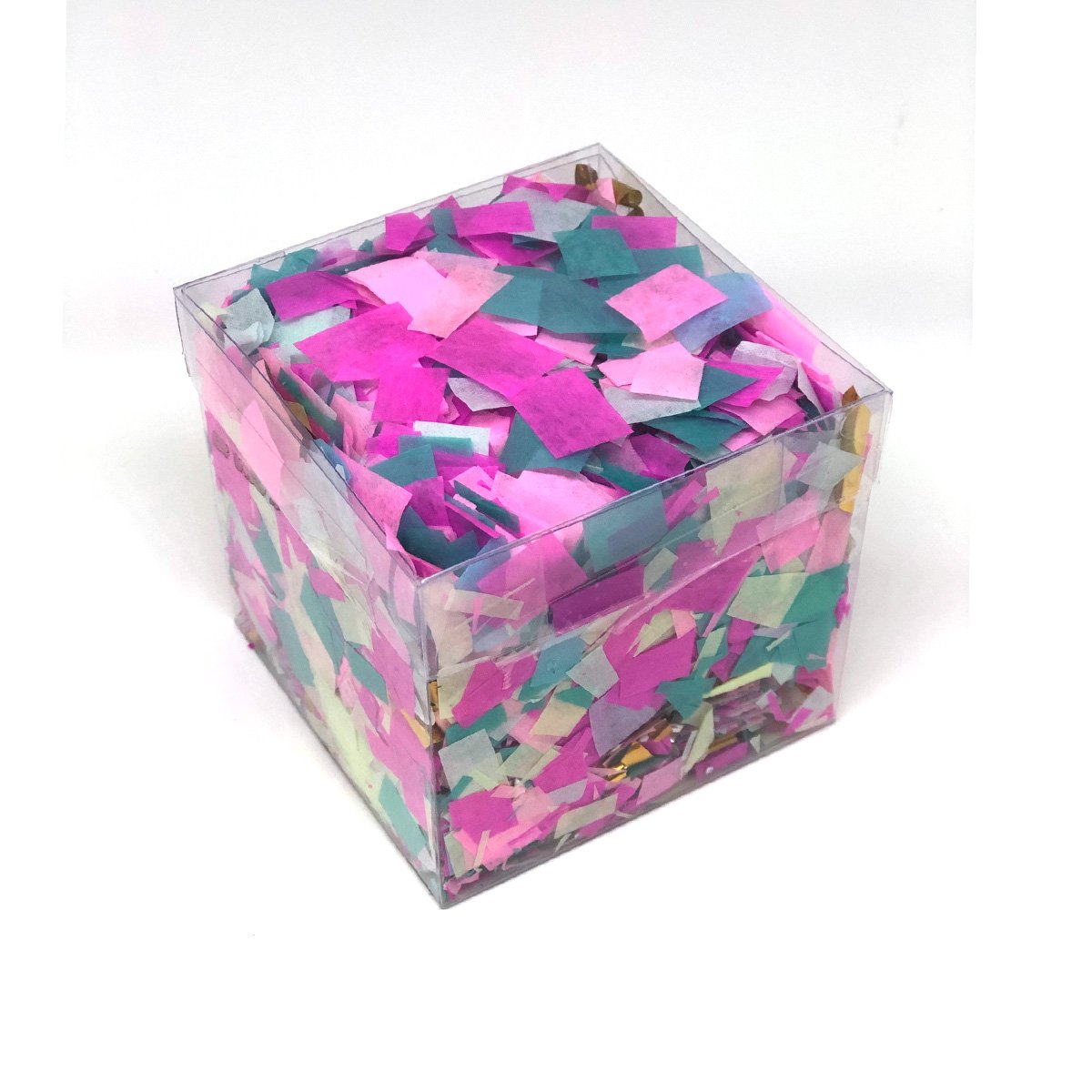 Caja Confetti - Rosas, Aqua, Menta