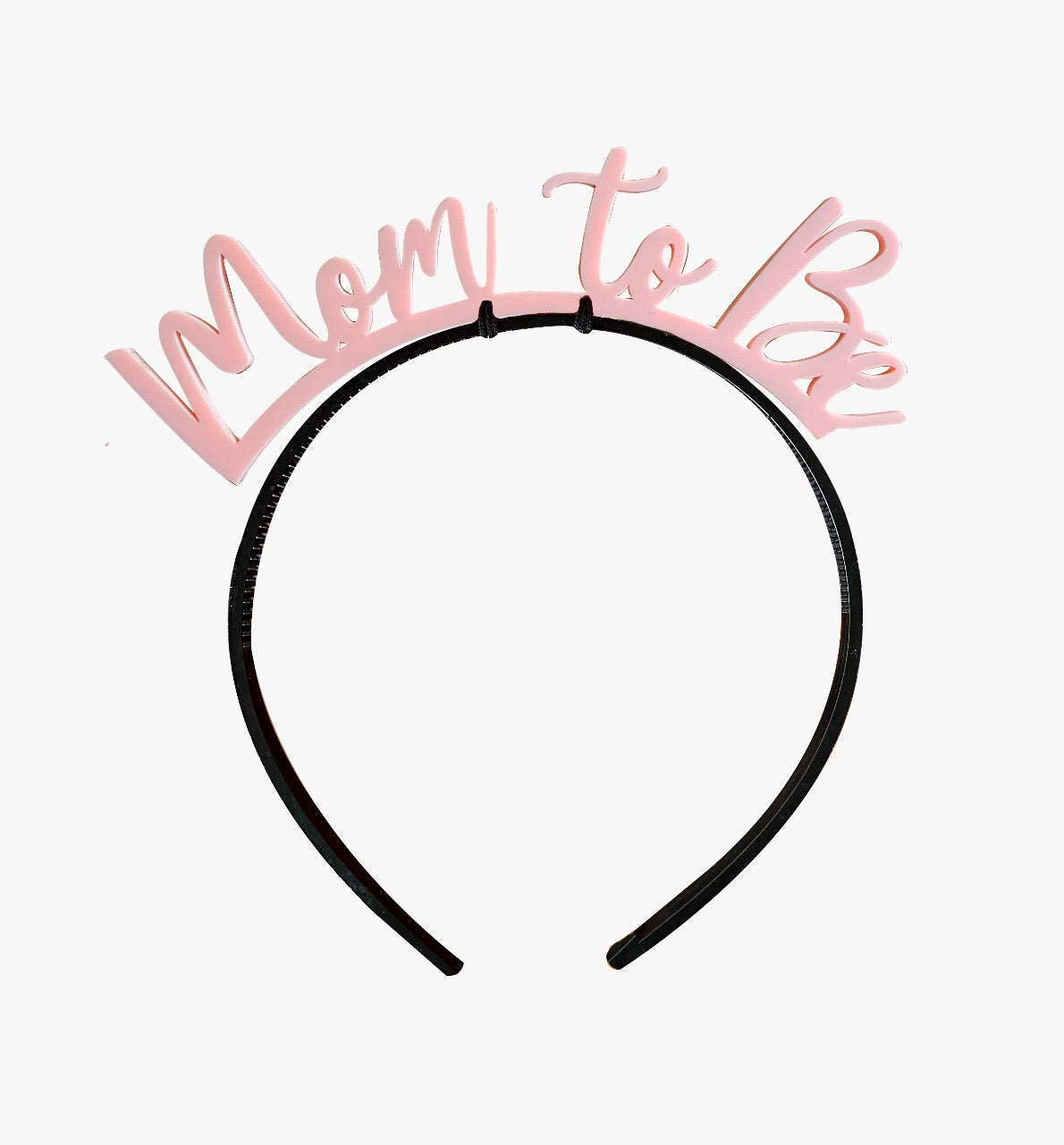 Mom to be (script) - diadema Rosa claro (1 pieza)