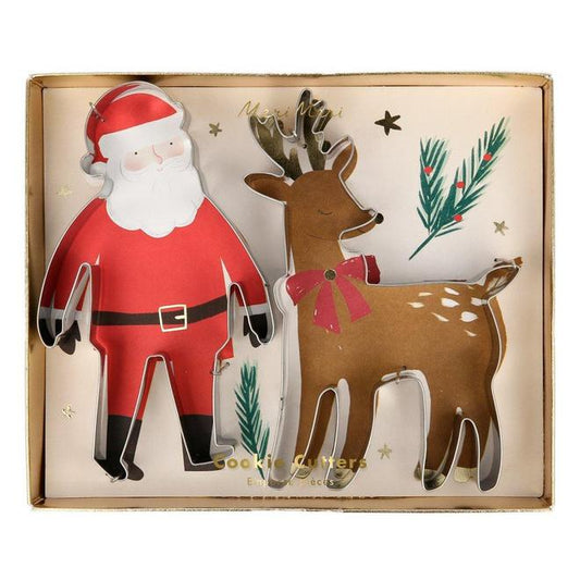 Cortador de Galletas- Santa y Reno Navidad