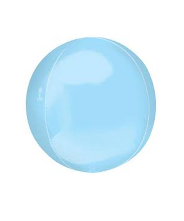 Globo Metálico Esfera Azul Claro