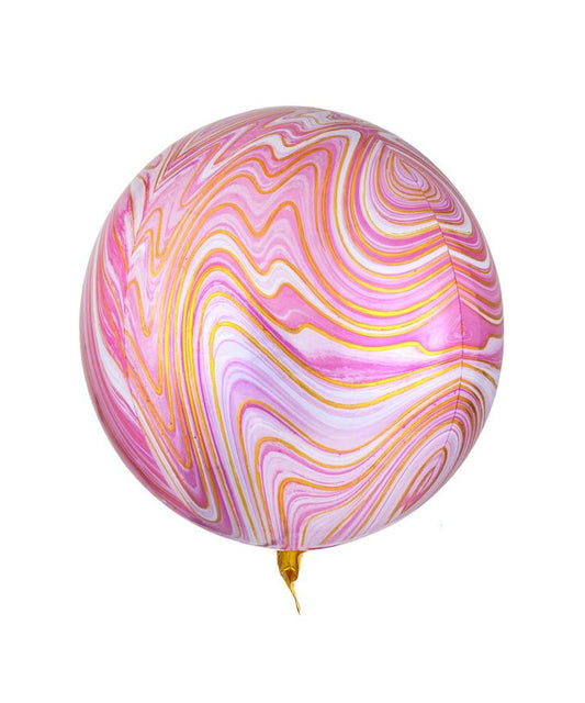 Globo Esfera - Marblez Rosa