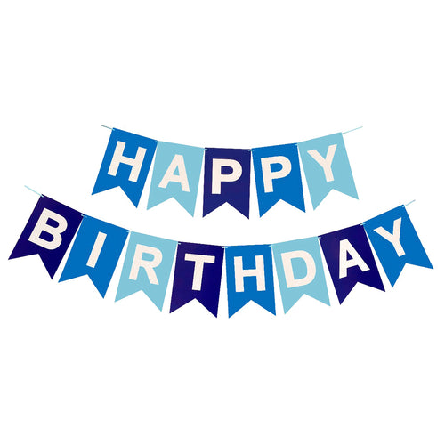 Letrero - Happy Birthday Azul