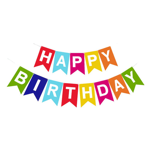 Letrero - Happy Birthday Multicolor
