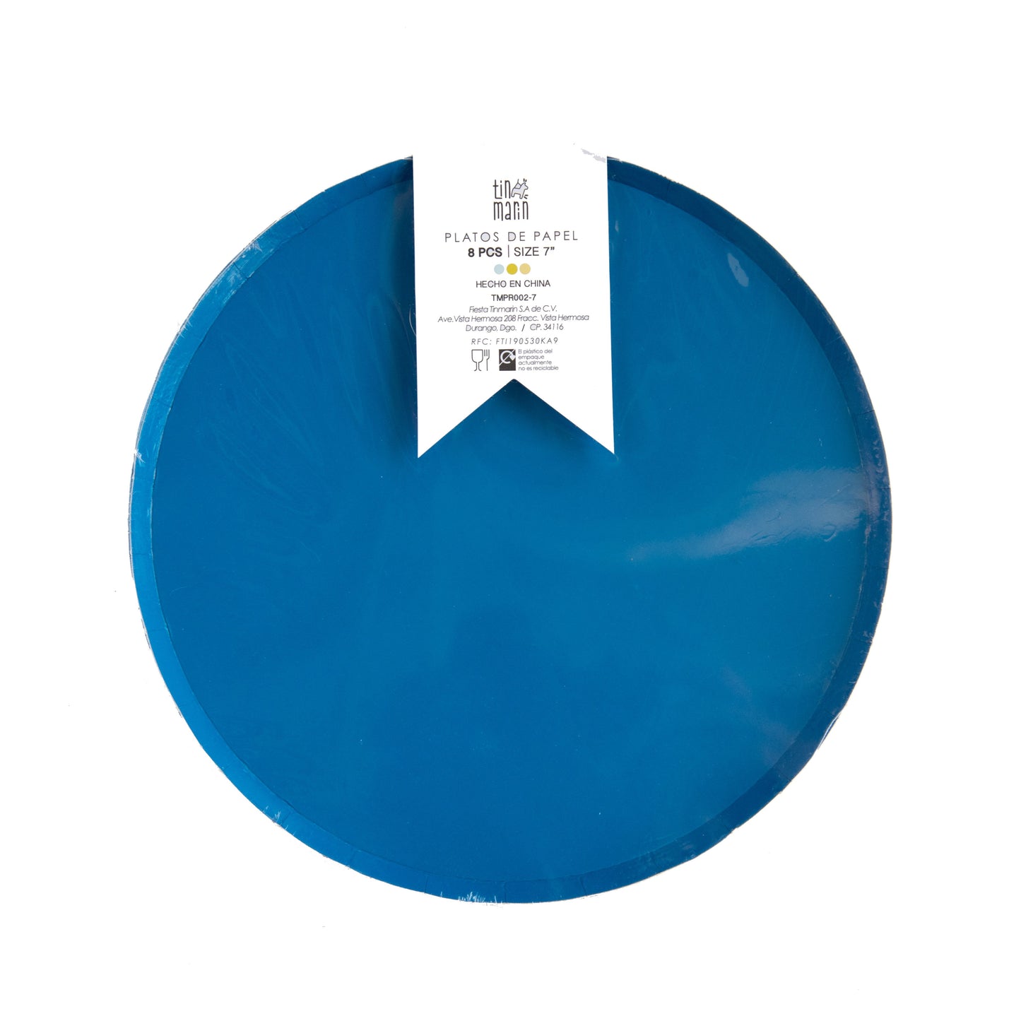 Plato - Azul Cobalto Chico (8 piezas)
