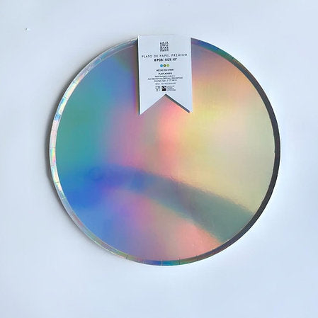 Plato - Foil Plata Extra Grande (8 piezas)