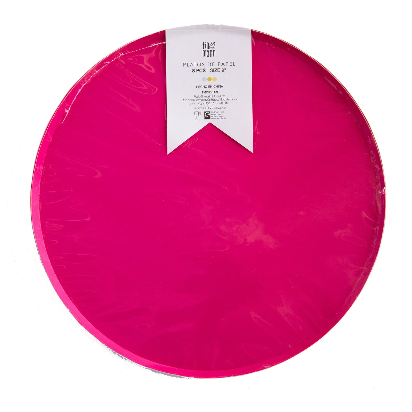 Plato - Magenta Grande (8 piezas)