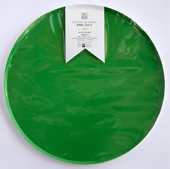Plato Grande - Verde Bandera (8 piezas) Tinmarin