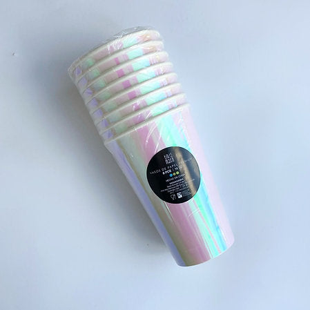 Vaso Alto - Iridiscente (8 piezas)